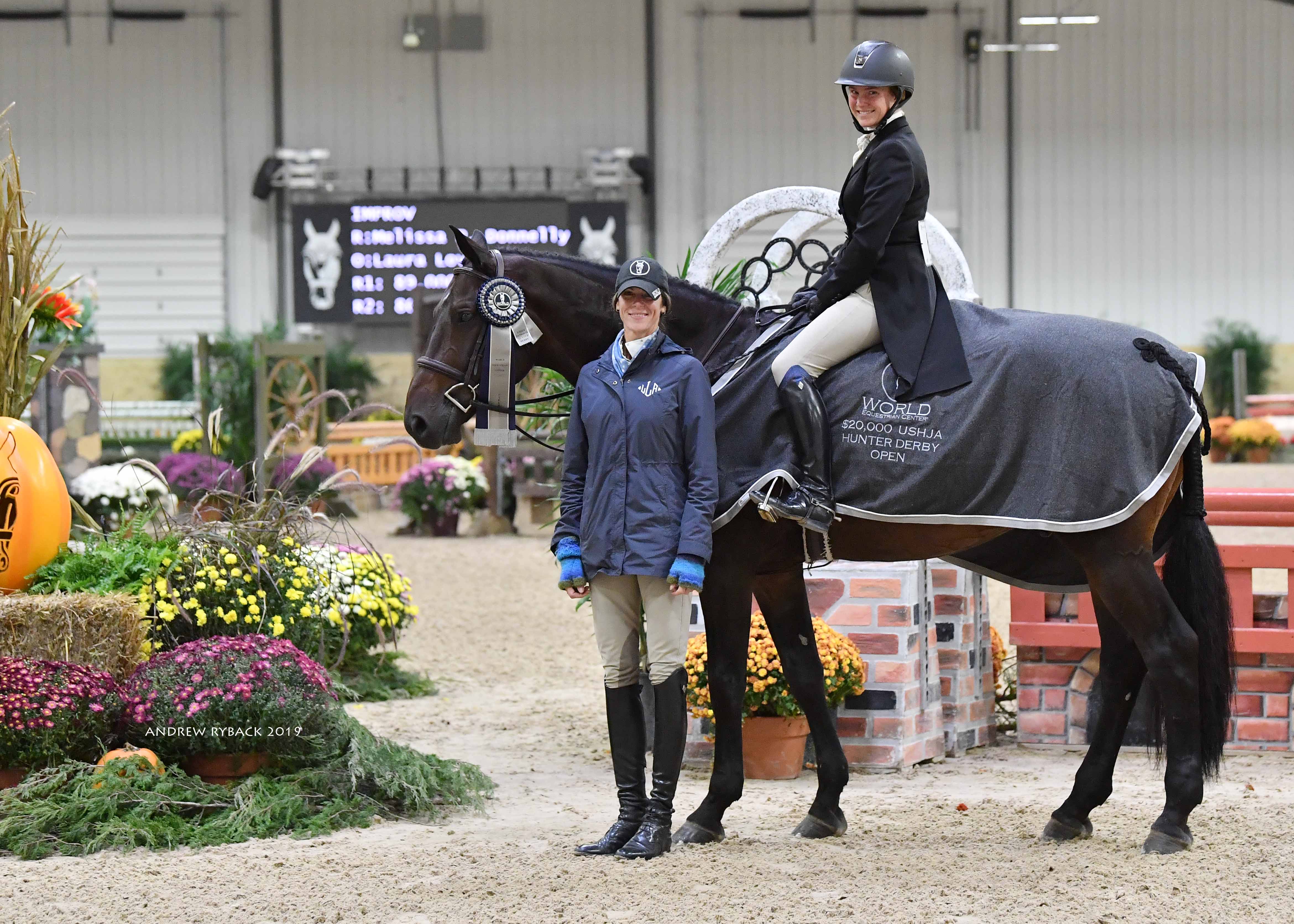 Greg Crolick and Corallo Z in USHJA $40,000 Derby Top Equestrian Honors International Center - Hunter Take the World