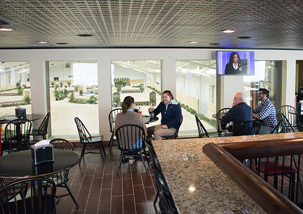 wilmington equestrian spectators amenities viewing bar