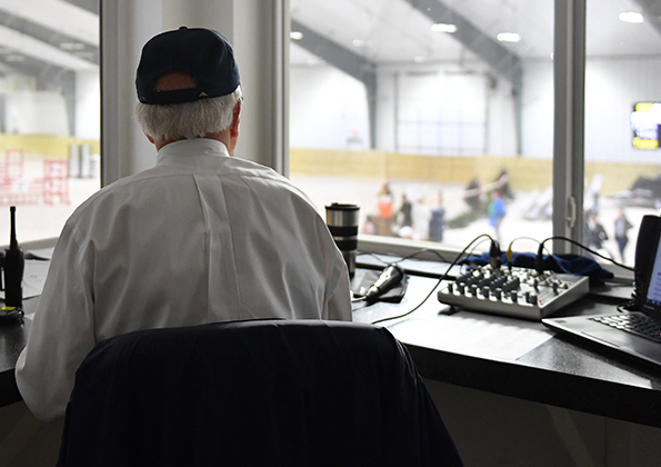 A view from the announcers booth at World Equestrian Center