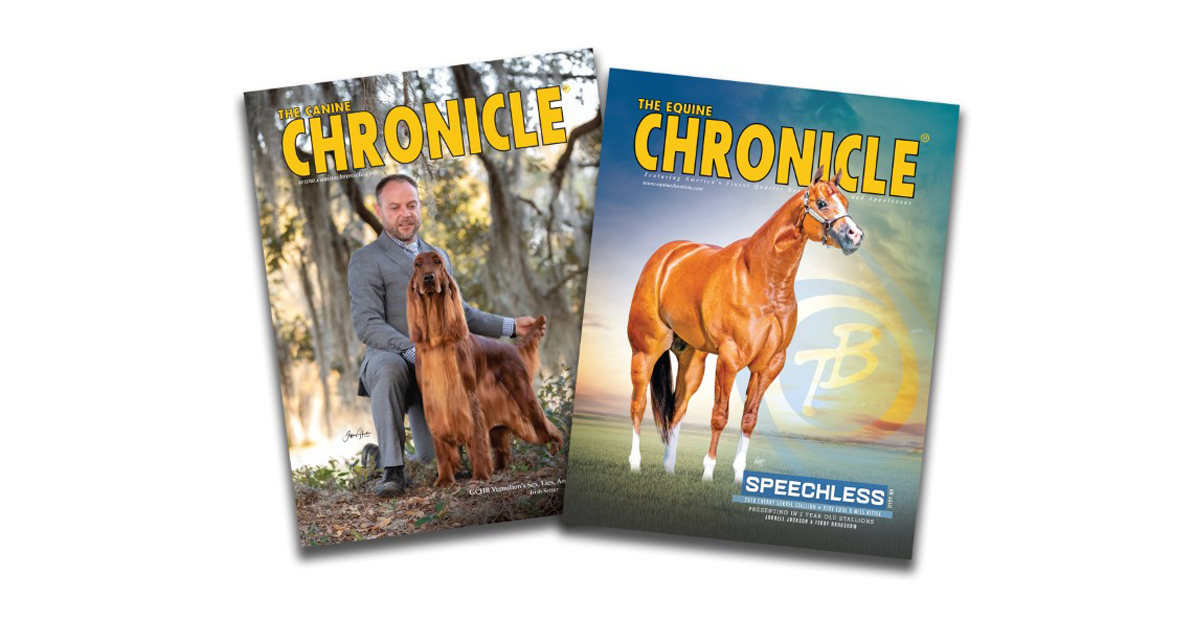 Top Publications Equine Chronicle Canine Chronicle Sponsor World