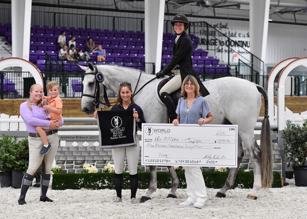 Erin McCabe Clayton Pilots Champs Élysées to the 12,500 WEC Ocala 3’6