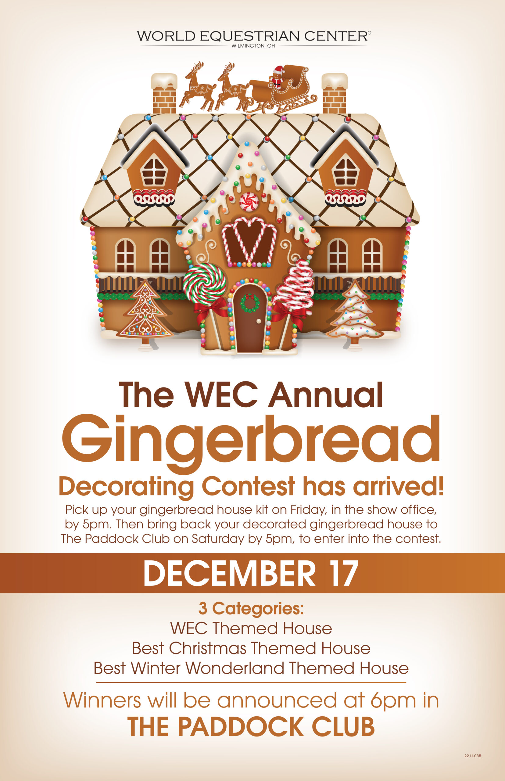 Gingerbread House Decorating Competition - World Equestrian Center