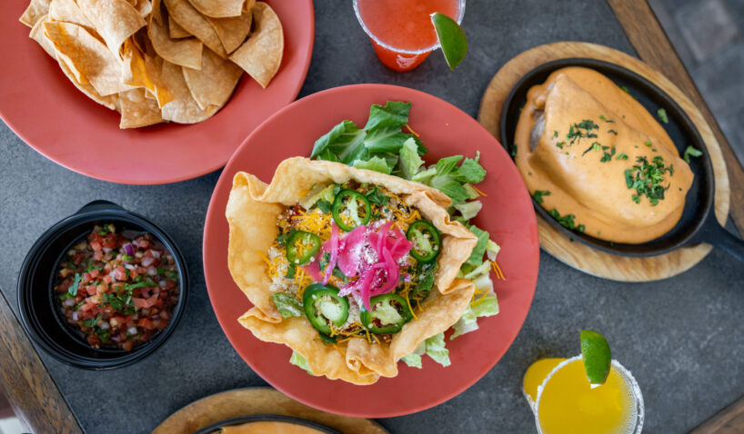 Table with Mexican Food