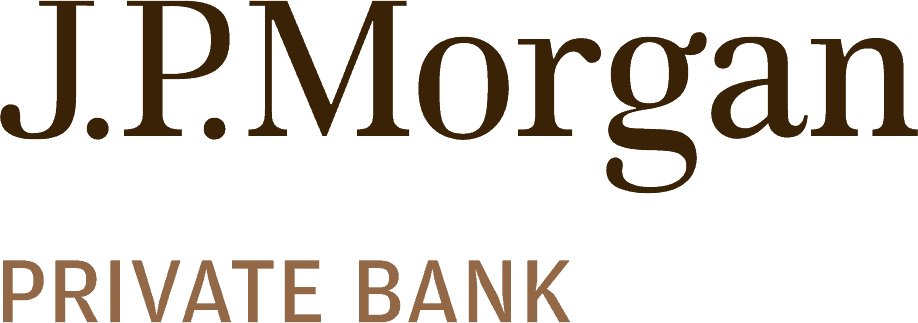 J.P. Morgan Private Bank logo with "J.P. Morgan" in large brown text and "Private Bank" below in smaller brown text.