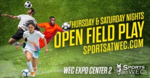 Sports at WEC Open Field Play Banner